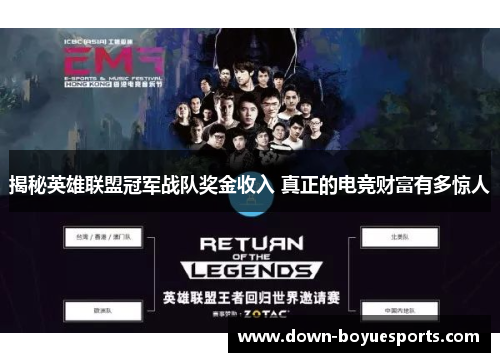 揭秘英雄联盟冠军战队奖金收入 真正的电竞财富有多惊人